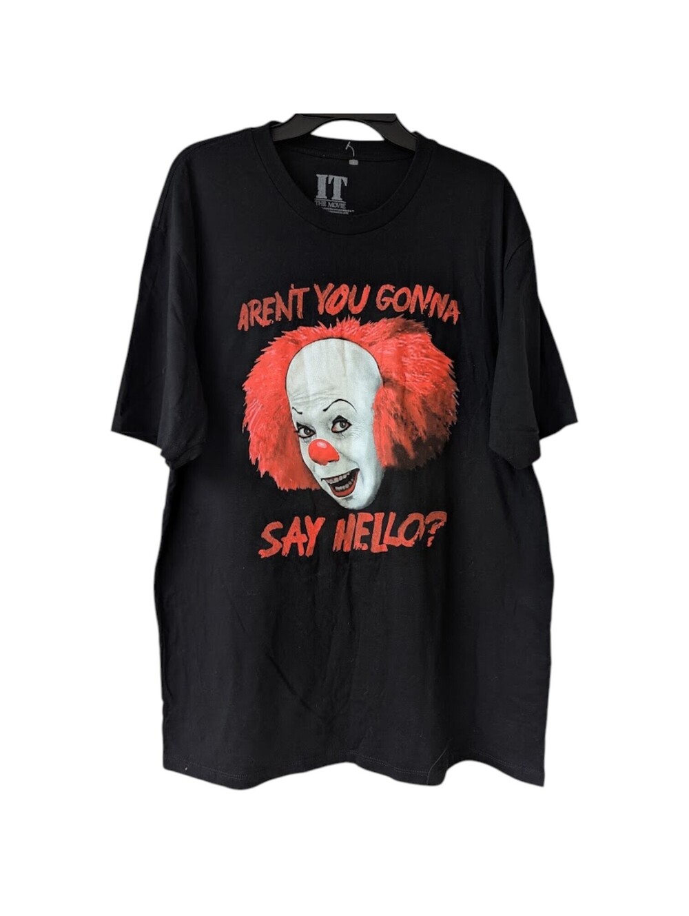 NWOT Vintage Tim Curry IT Pennywise T-Shirt Mens XL Tall Horror Graphic 23x32.5